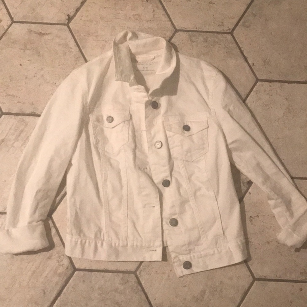 Aeropostale White Jean Jacket